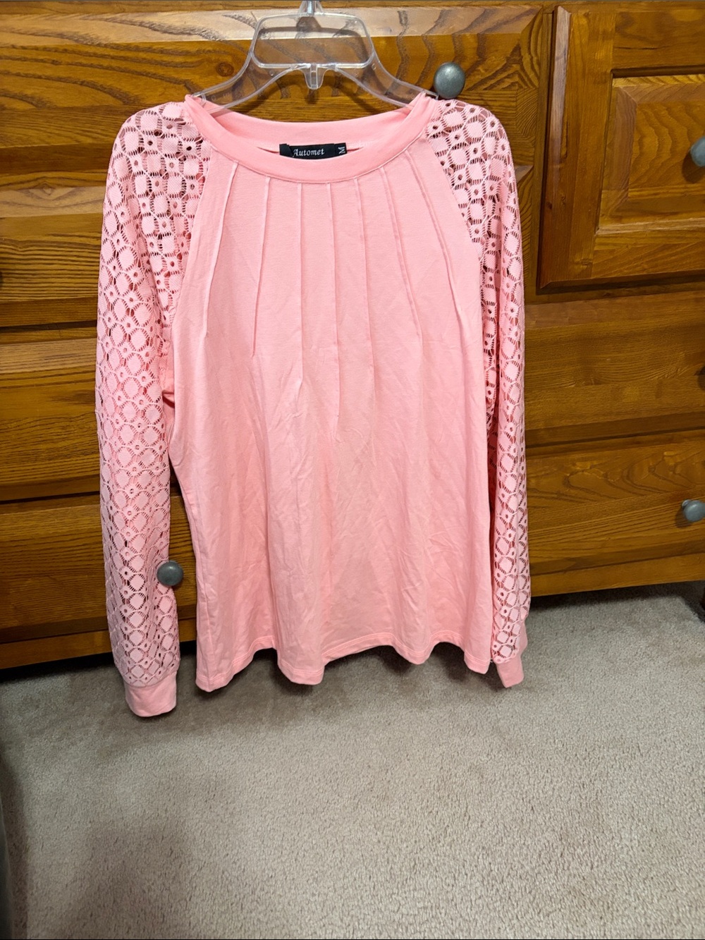 Automet Pink  Long Sleeve Top
